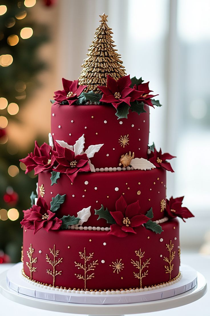 Festive Holiday Cake