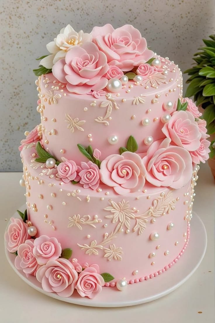 Elegant Floral Cake